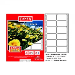 TANEX TN-0018 BİLGİSAYAR ETİKETİ 35x77 (1500AD)
