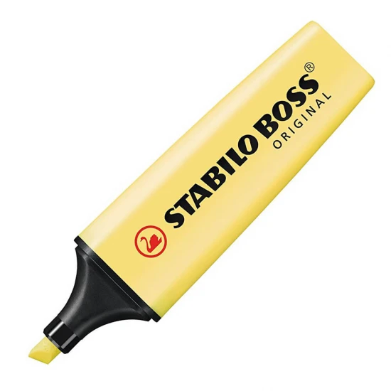 STABİLO 70-144 BOSS PASTEL FOSFORLU KALEM SARI STABİLO 70-144 BOSS PASTEL FOSFORLU KALEM SARI