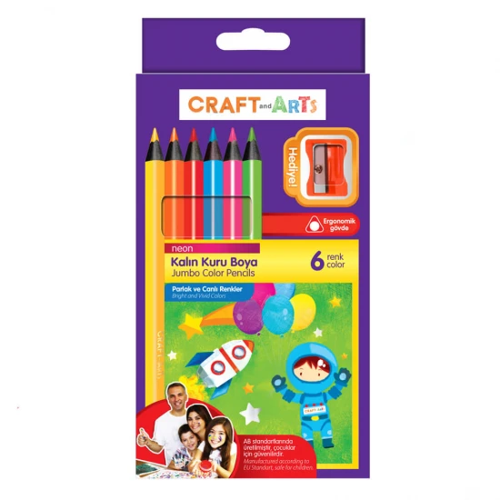 UMİX KURUBOYA 6LI NEON CAKB-6N CRAFTS ARTS UMİX KURUBOYA 6LI NEON CAKB-6N CRAFTS ARTS