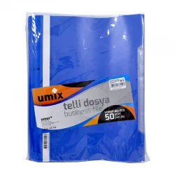 UMİX TELLİ DOSYA ECO 50 Lİ MAVİ 1180P-MA