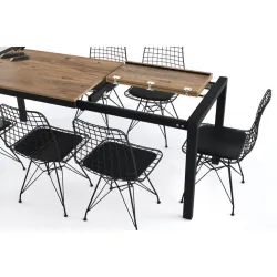Açılır Yemek Toplantı Masası ve 8 Sandalye Takımı