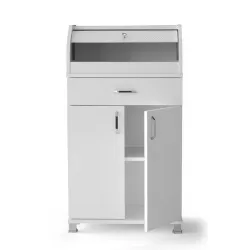 Ahşap Dolaplı Çekmeceli Mutfak Kiler Dolabı Büyük Ekmeklik