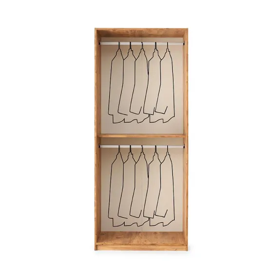 Anka 2 Kapılı Gardırop Askılık Dolap Yüklük 90x59x215 Anka 2 Kapılı Gardırop Askılık Dolap Yüklük 90x59x215