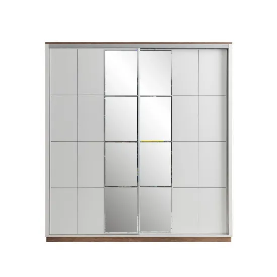 Efsane Sürgülü Gardırop Aynalı Elbise Dolabı 200x60x214