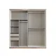Efsane Sürgülü Gardırop Aynalı Elbise Dolabı 200x60x214