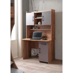 Genç Odası Kitaplıklı Dolaplı Çalışma Masası 110x60x177cm