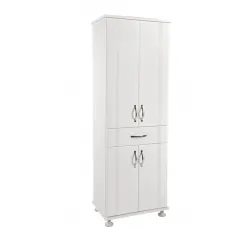 Lake Kapaklı Çekmeceli Raflı Banyo Çok Amaçlı Dolap 60x40x180