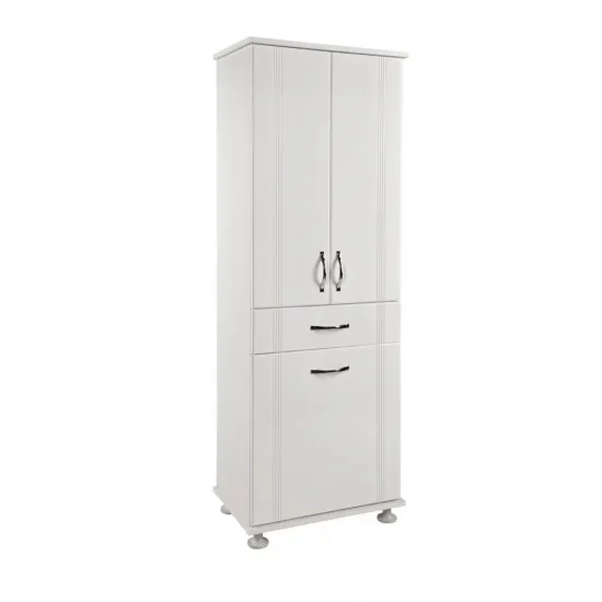 Lake Kapaklı Çekmeceli Sepetli Banyo Çok Amaçlı Dolap 60x40x180 Lake Kapaklı Çekmeceli Sepetli Banyo Çok Amaçlı Dolap 60x40x180