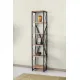 Modern Tarz Ahşap Metal 5 Raflı Kitaplık 40x30x180 Modern Tarz Ahşap Metal 5 Raflı Kitaplık 40x30x180
