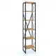 Modern Tarz Ahşap Metal 5 Raflı Kitaplık 40x30x180 Modern Tarz Ahşap Metal 5 Raflı Kitaplık 40x30x180