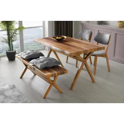 Drina Banklı 2 Sandalyeli Masa Takımı 80x140