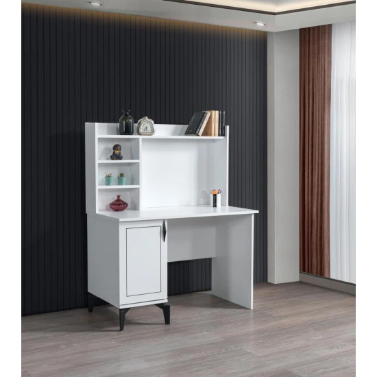 Çizgi Yarım Kitaplıklı Çalışma Masası 110x60x137 Çizgi Yarım Kitaplıklı Çalışma Masası 110x60x137