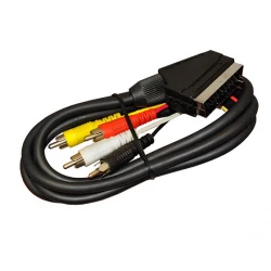 Scart To 4 Rca 10 Metre Kablo