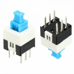 6 Bacakli Ki̇li̇tli̇ Tactile Push Button On/Off Anahtarli Switch 7X7 Mm (Ic-196)