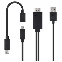 Powermaster Pm-16387 Samsung S2+S3+S4 + Android Telefonlar Uyumlu Hdmi Çevi̇ri̇ci̇ Kablo