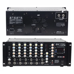Magicvoice Mv-300Eu-Tr 300 Watt 6 Mi̇k. Gi̇ri̇şli̇ Usb*Bt Trafolu Mixer Küp Anfi̇