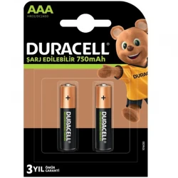 Duracell Hr03/Dc2400  Aaa İnce 2Li̇ 750 Mah Şarjli Pi̇l