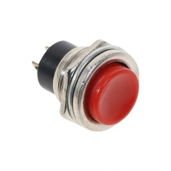 Yuvarlak 16Mm Kirmizi / Si̇yah Metal Buton (Ds-212)(Ic-180) Yuvarlak 16Mm Kirmizi / Si̇yah Metal Buton (Ds-212)(Ic-180)
