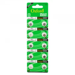 Oxford Ag1 Lr621 Alkali̇n Saat Pi̇li̇ (10Lu Paket)*Tianqiu
