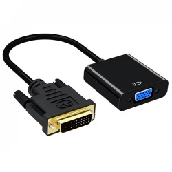 Powermaster Pm-18636 Dvi-D 24+1 Erkek To Vga Di̇şi̇ Çevi̇ri̇ci̇ Adaptör Kablo Dvi To Vga Adaptör