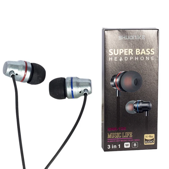 Powermaster Snk-106 3.5Mm Jackli 3In1 Kablolu Mi̇krofonlu Kulak İçi̇ Kulaklik