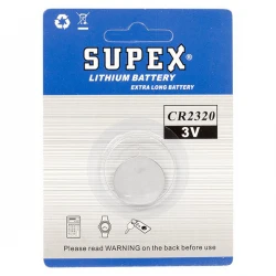 Supex Cr2320 3 Volt Li̇tyum Pi̇l (Tekli̇)