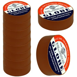 Globe 0.13Mmx19 Mm Kahverengi̇ İzole Bant (10Lu Paket)