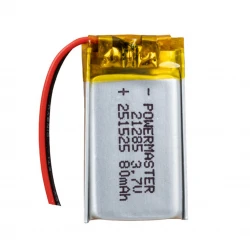 Powermaster 251525 3.7 Volt 80 Mah Li̇tyum Poli̇mer Pi̇l