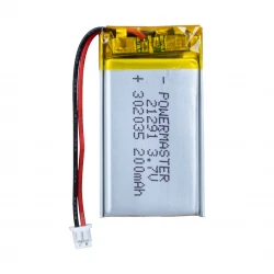 Powermaster 302035 3.7 Volt 180 Mah Li̇tyum Poli̇mer Pi̇l