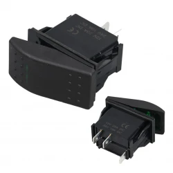 İnce Işikli 3P On-Off 12-24V Marin Switch (Ic-134M-1)