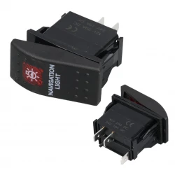 Navi̇gasyon Lambasi Işikli 3P On-Off 12-24V Marin Switch (Ic-134M-S1)