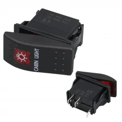 Kabi̇n Lambasi Işikli 3P On-Off 12-24V Marin Switch (Ic-134M-S3)