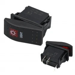 Lamba Göstergesi̇ Işikli 3P On-Off 12-24V Marin Switch (Ic-134M-S4)