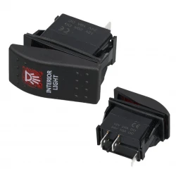 İç Aydinlatma Lambasi Işikli 3P On-Off 12-24V Marin Switch (Ic-134M-S5)