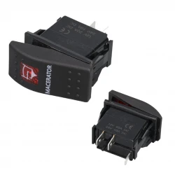 Macaratör Işikli 3P On-Off 12-24V Marin Switch (Ic-134M-S7)