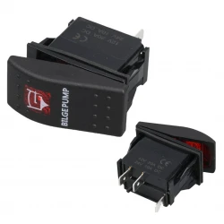 Si̇nti̇ne Pompa Işikli 3P On-Off 12-24V Marin Switch (Ic-134M-S8)