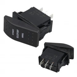 Si̇nti̇ne Pompa Işiksiz 3P (On)-Off-On 12-24V Yayli Marin Switch (Ic-134M-S10)
