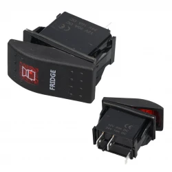Buzdolabi Işikli 3P On-Off 12-24V Marin Switch (Ic-134M-S14)