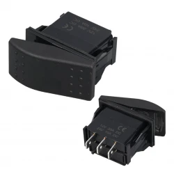 Işiksiz 3P On-Off-On 12-24V Yayli Marin Switch (Ic-134M-N7)