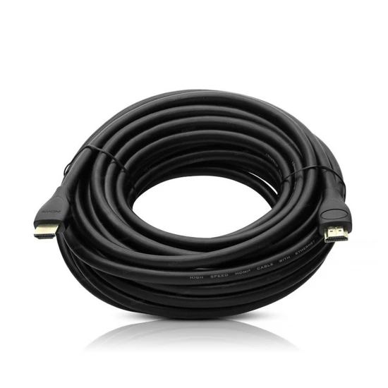 Fully G-507Ds Plasti̇k Düz Si̇yah 10 Metre Gold Poşetli̇ Hdmi Kablo Fully G-507Ds Plasti̇k Düz Si̇yah 10 Metre Gold Poşetli̇ Hdmi Kablo