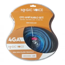 Magicvoice Mv-6189 4Ga Oto Amfi̇ - Anfi̇ Kablo Seti̇ 120A Si̇gorta Dahi̇l
