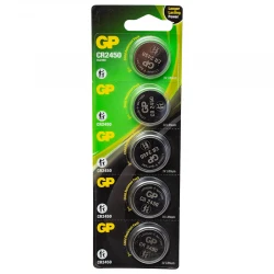 Gp Cr2450 3 Volt Li̇tyum Pi̇l (5Li̇ Paket)