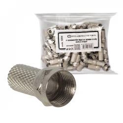 Powermaster Rg6/U4 18Mm Geni̇ş F Konnektör (100Lü Poşet)
