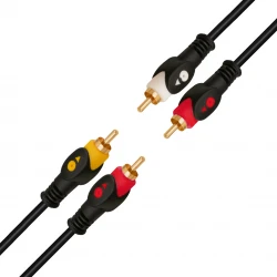 Powermaster 2 Rca + 2 Rca 1.5 Metre 1.Kali̇te Gold Kablo