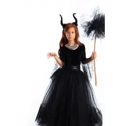 Halloween Cadılar Bayramı Malefiz Kostümü Siyah