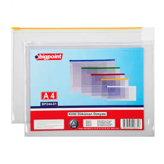 Bigpoint Döküman Dosyası A4 PVC Beyaz Bigpoint Döküman Dosyası A4 PVC Beyaz