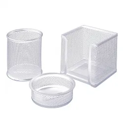 Bigpoint Metal Perfore 3'lü Set Beyaz