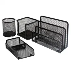 Bigpoint Metal Perfore 4'lü Set Siyah