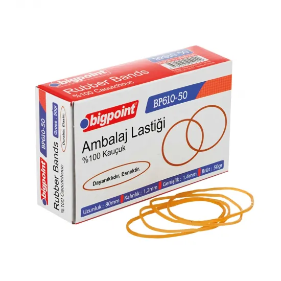 Bigpoint Ambalaj Lastiği 50 Gram %100 Kauçuk Bigpoint Ambalaj Lastiği 50 Gram %100 Kauçuk