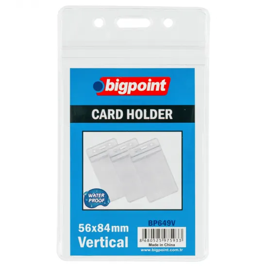 Bigpoint Kilitli Kart Poşeti Dikey 62x91mm